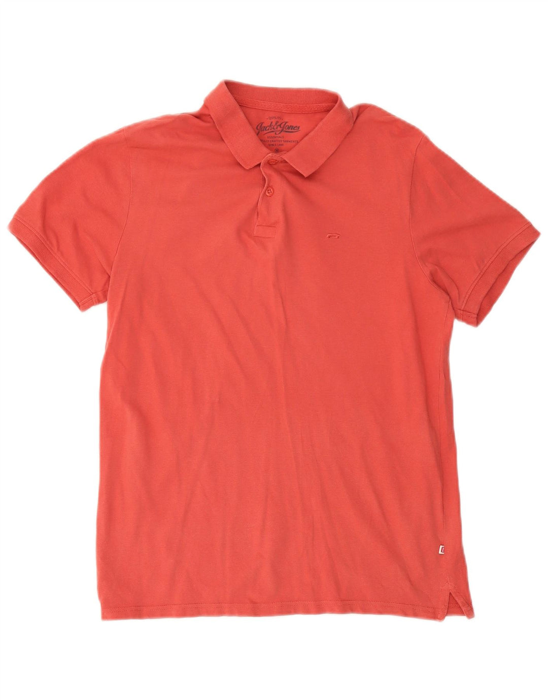 Camisa polo masculina JACK & JONES médio algodão rosa