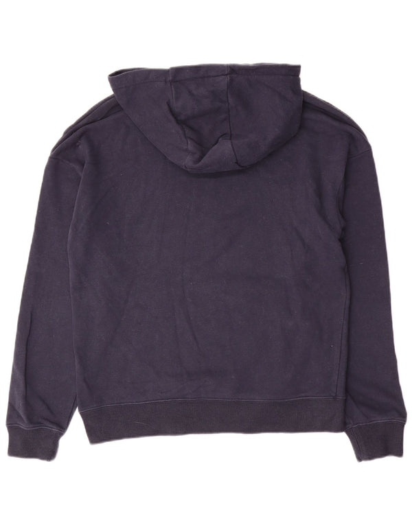 Jack Wills moletom feminino com capuz grande e gráfico UK 6 XS azul marinho algodão