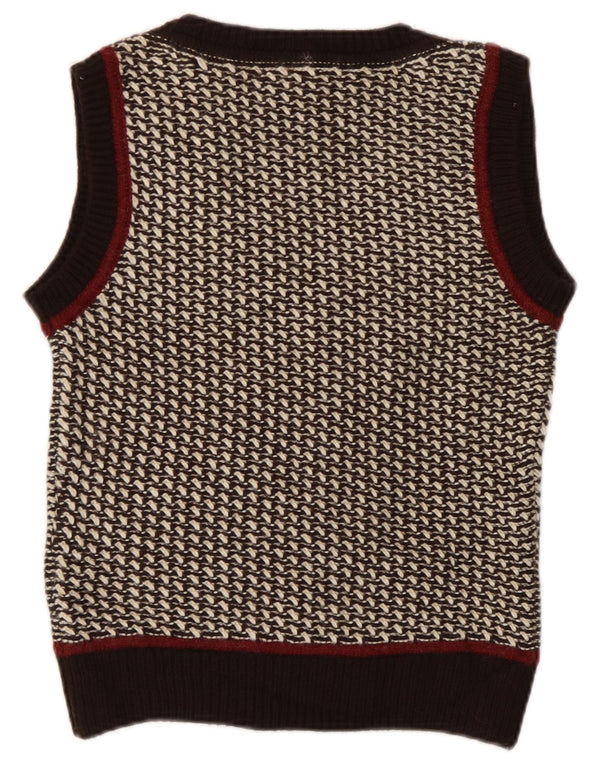 Regata feminina Massimo Dutti UK 6 XS marrom manchado acrílico