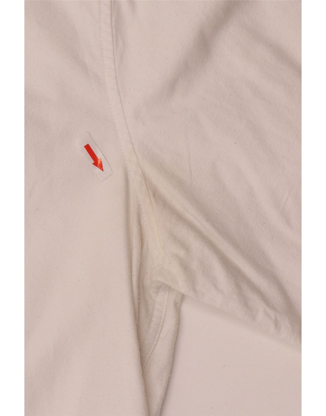 Camisa masculina Slim Fit Crew Clothing de algodão branco médio