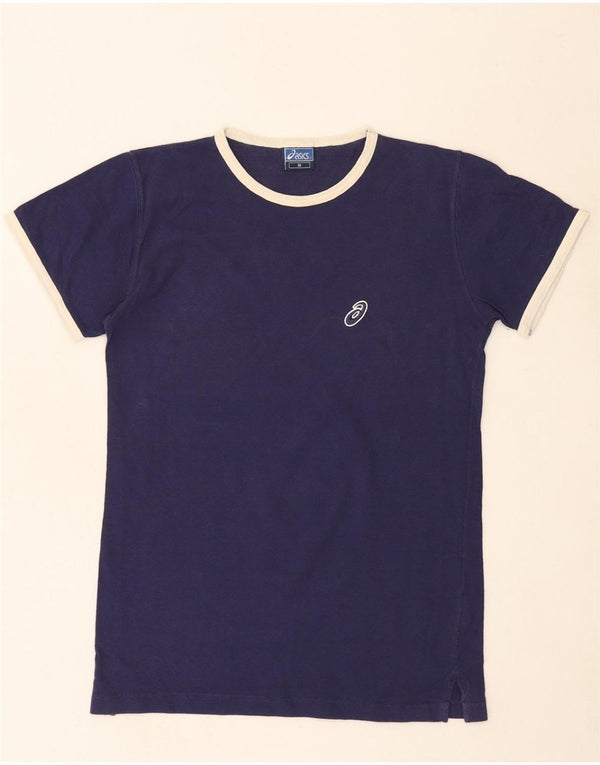 Camiseta feminina ASICS UK 14 algodão azul médio