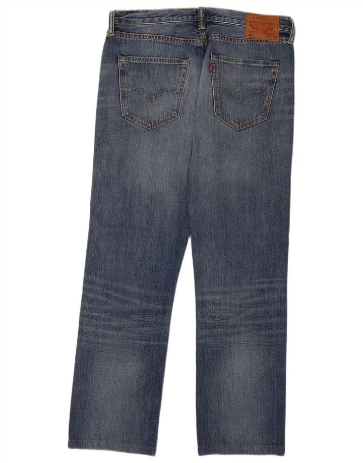 Levi's Masculino 501 Straight Jeans W33 L30 Azul Algodão