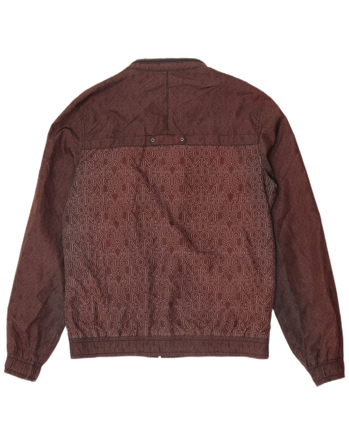 Jaqueta bomber masculina Jack & Jones Graphic UK 38 bloco colorido marrom médio