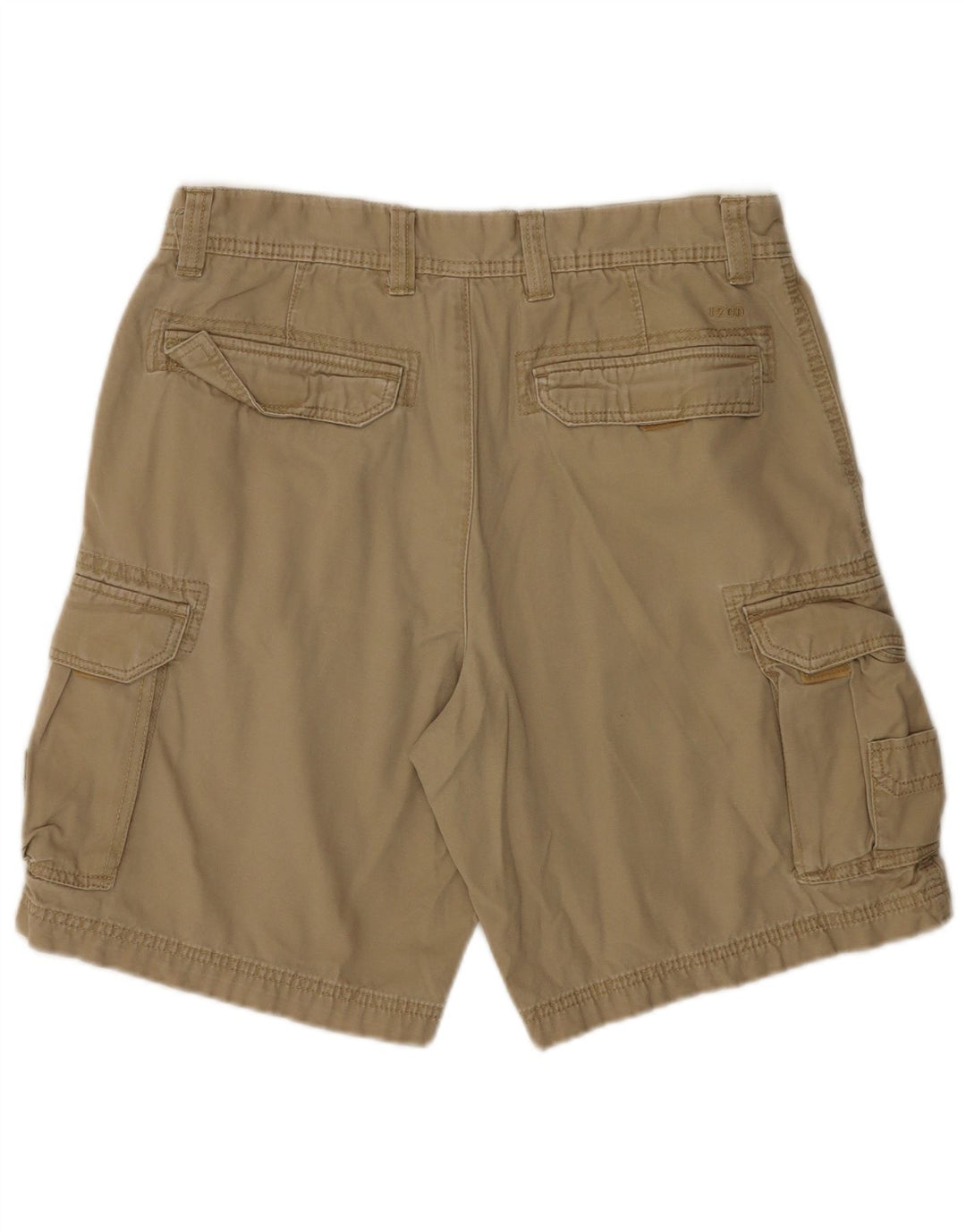 Shorts cargo masculino IZOD água salgada W34 algodão bege grande