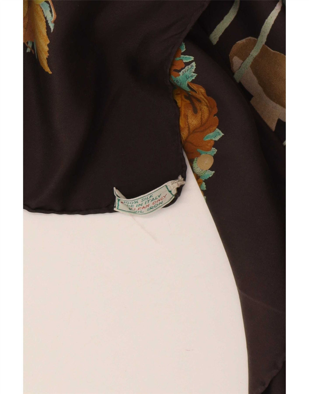 Lenço quadrado feminino Gucci tamanho único seda floral marrom