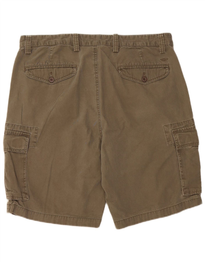 Shorts cargo masculino DOCKERS W36 grande algodão cáqui
