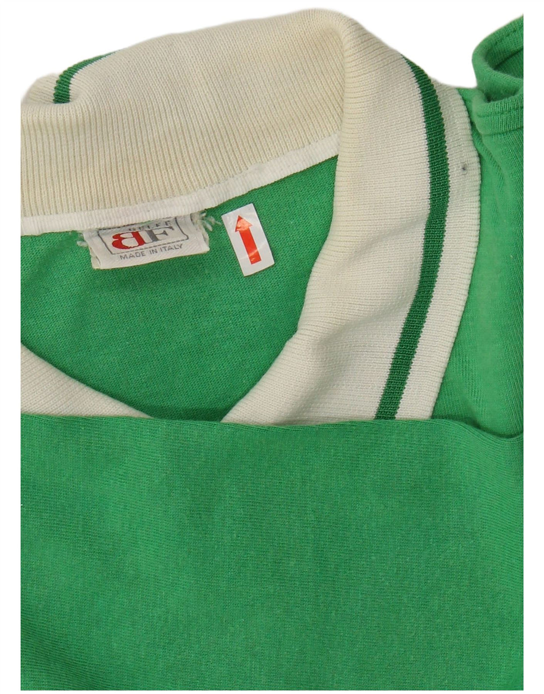 Suéter feminino BELFE com gola polo e bloco colorido verde grande UK 14