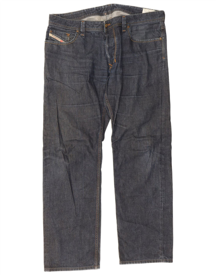 Diesel Mens Larkee Regular Straight Jeans W38 L32 Azul Algodão