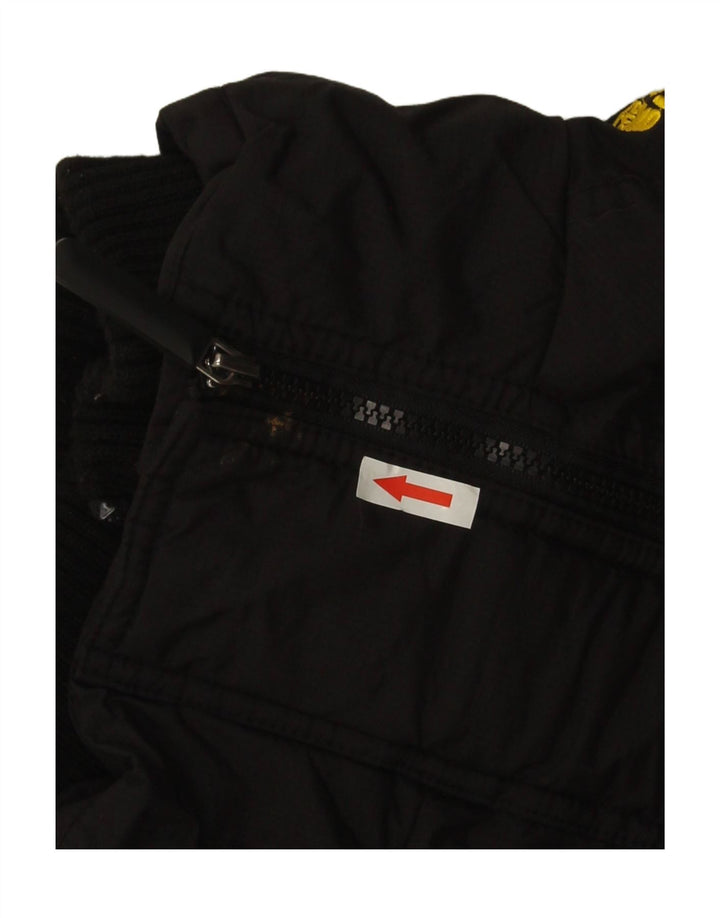 Jaqueta corta-vento feminina Superdry UK 14 médio preto nylon