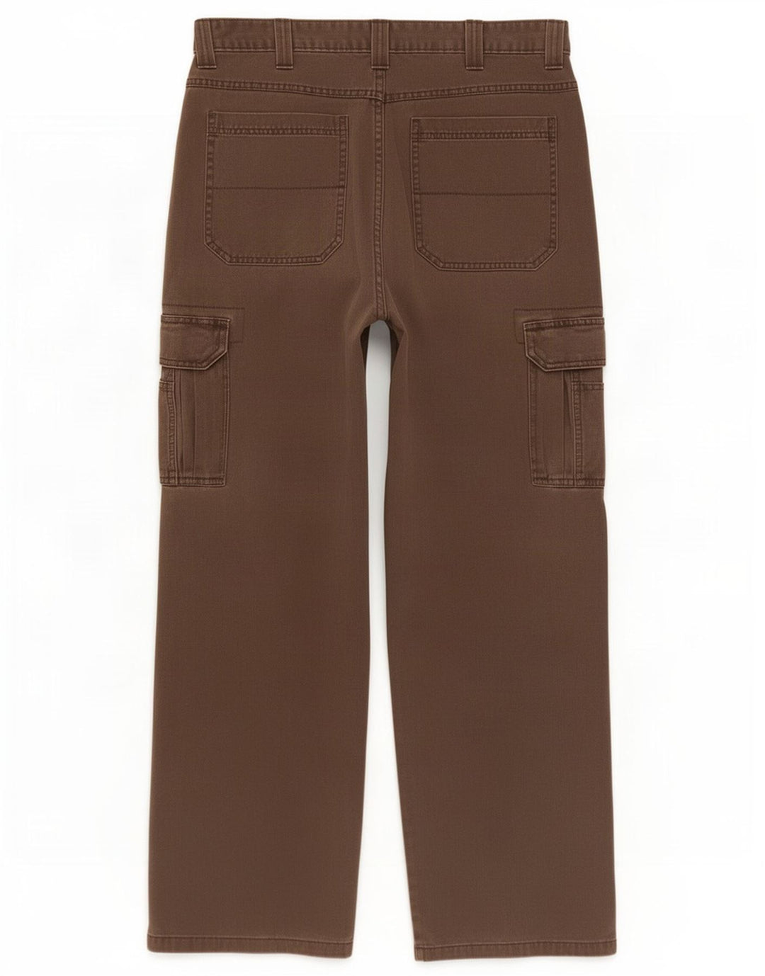 Wrangler Calça Cargo Masculina Reta W34 L32 Algodão Marrom
