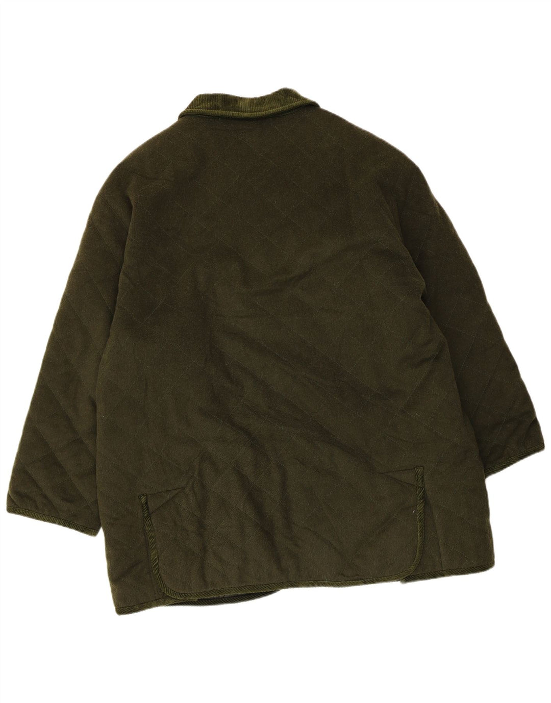 Jaqueta acolchoada masculina vintage tamanho 40 verde grande