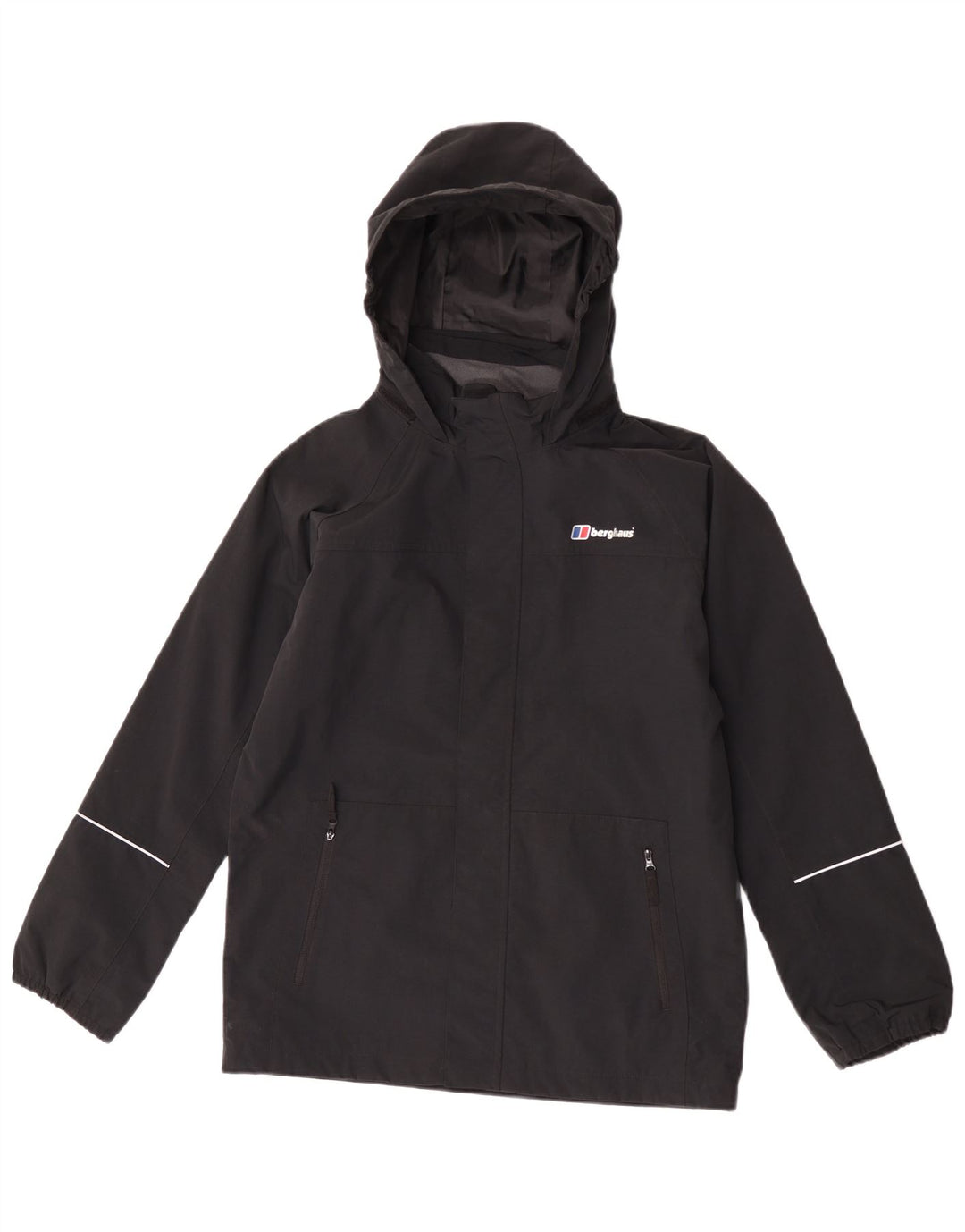 Jaqueta de chuva com capuz Berghaus Boys 12-13 anos preta poliamida