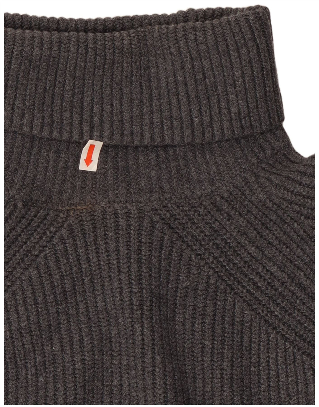 Suéter feminino Marks & Spencer com gola redonda e gola redonda Reino Unido 10 pequeno cinza