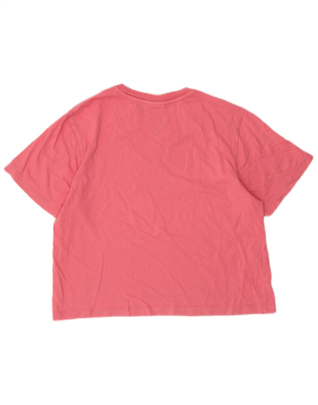 Tommy Hilfiger Camiseta Feminina Crop Graphic Top Reino Unido 10 Pequeno Rosa