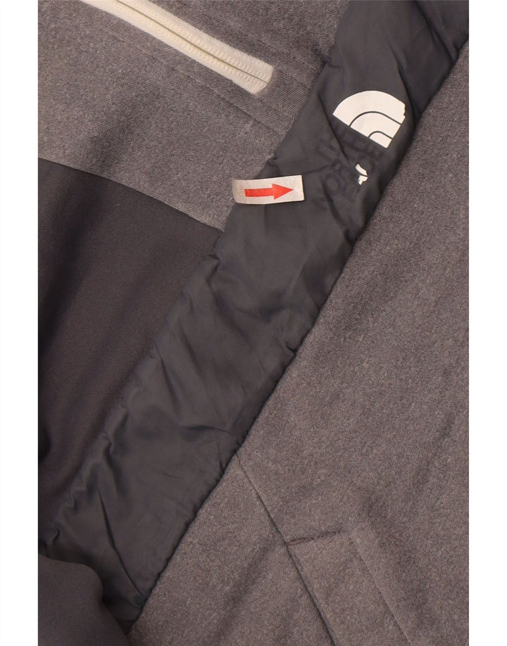 Suéter masculino com capuz e gola com zíper The North Face poliéster cinza médio
