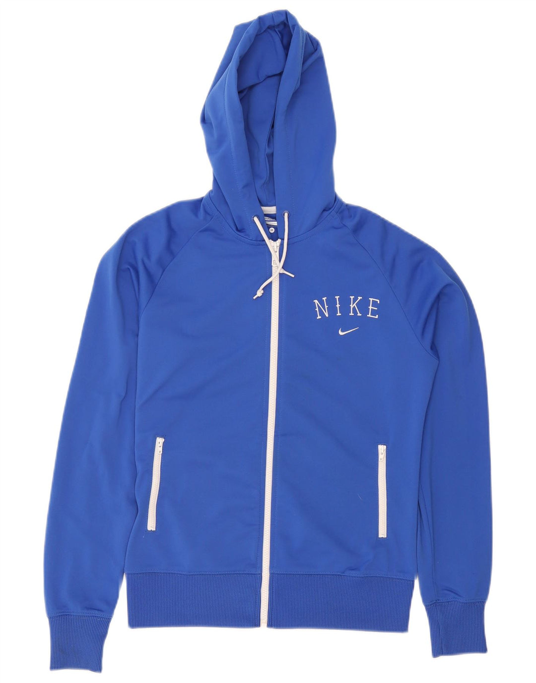 Suéter Nike Feminino Zip Hoodie UK 14 Médio Azul