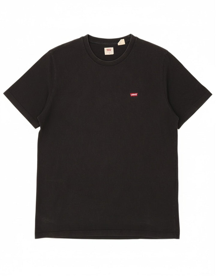 Camiseta masculina LEVI'S Top médio algodão preto