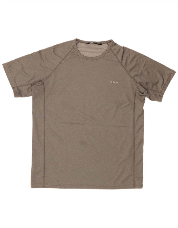Camiseta masculina ROHAN poliéster cinza médio