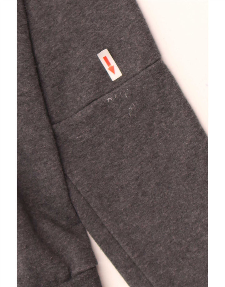 Adidas Mens Moletom Jumper Pequeno Algodão Cinza