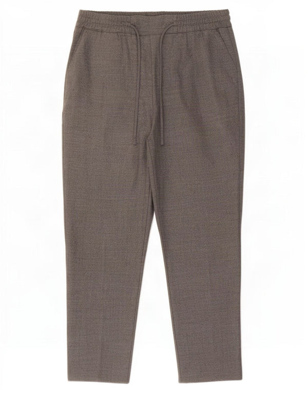 Luisa Spagnoli Calça casual feminina cônica IT 50 XL W36 L28 cinza lã