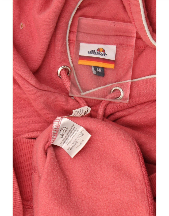 Ellesse moletom com capuz masculino gráfico médio algodão vermelho