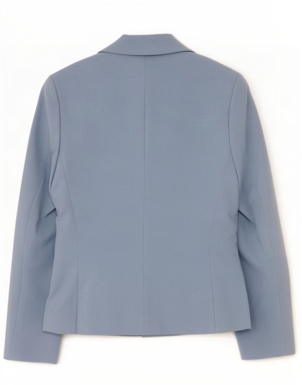 Jaqueta blazer feminina Zara com 5 botões EU 36 XS azul poliéster