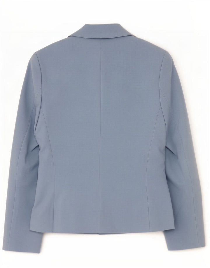 Jaqueta blazer feminina Zara com 5 botões EU 36 XS azul poliéster