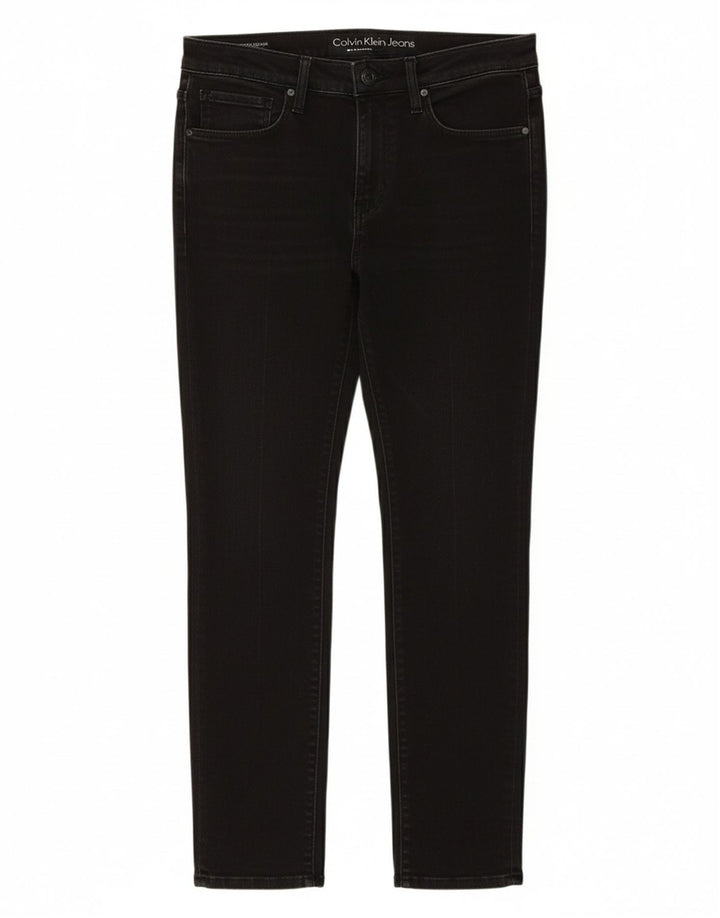 Calça Jeans Slim Feminina CALVIN KLEIN W31 L25 Algodão Preto