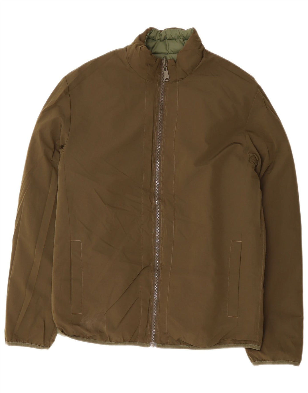 Jack & Jones Mens Reversible Padded Jacket UK 38 Medium Green Polyester