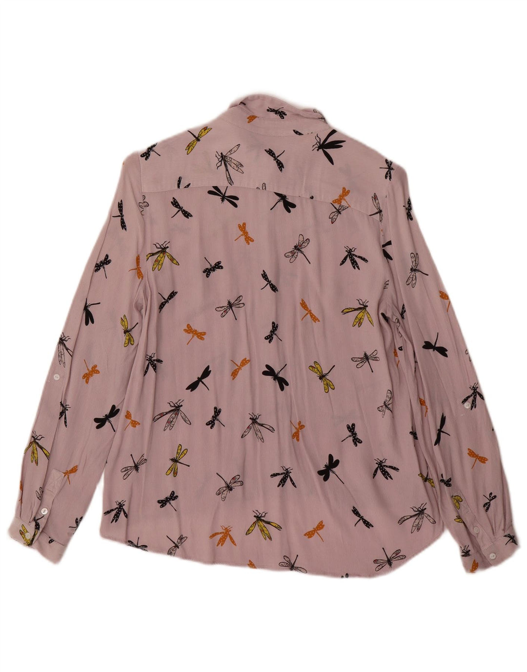 Blusa feminina com estampa abstrata ZARA Reino Unido 6 XS Roxo