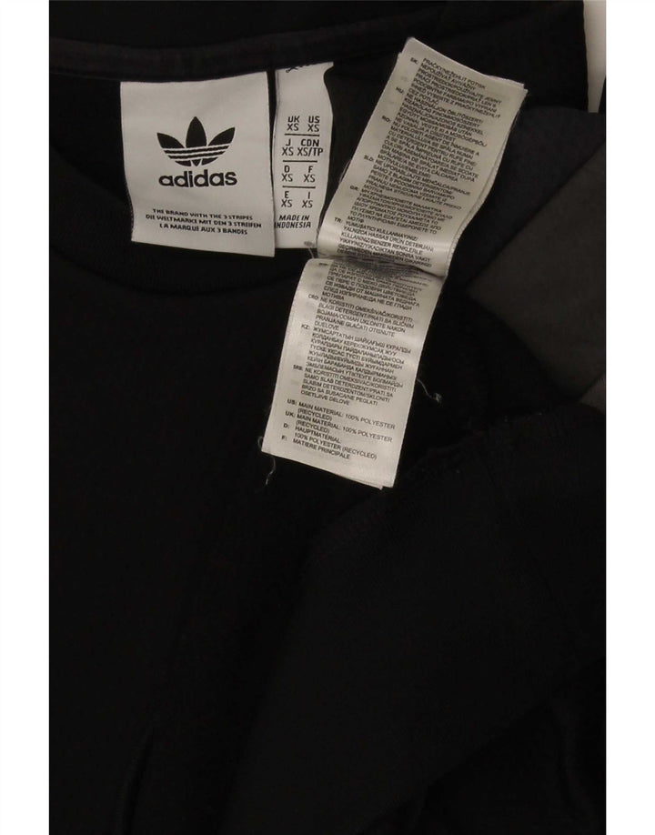 Adidas Mens Moletom Jumper XS Preto Colorblock Poliéster