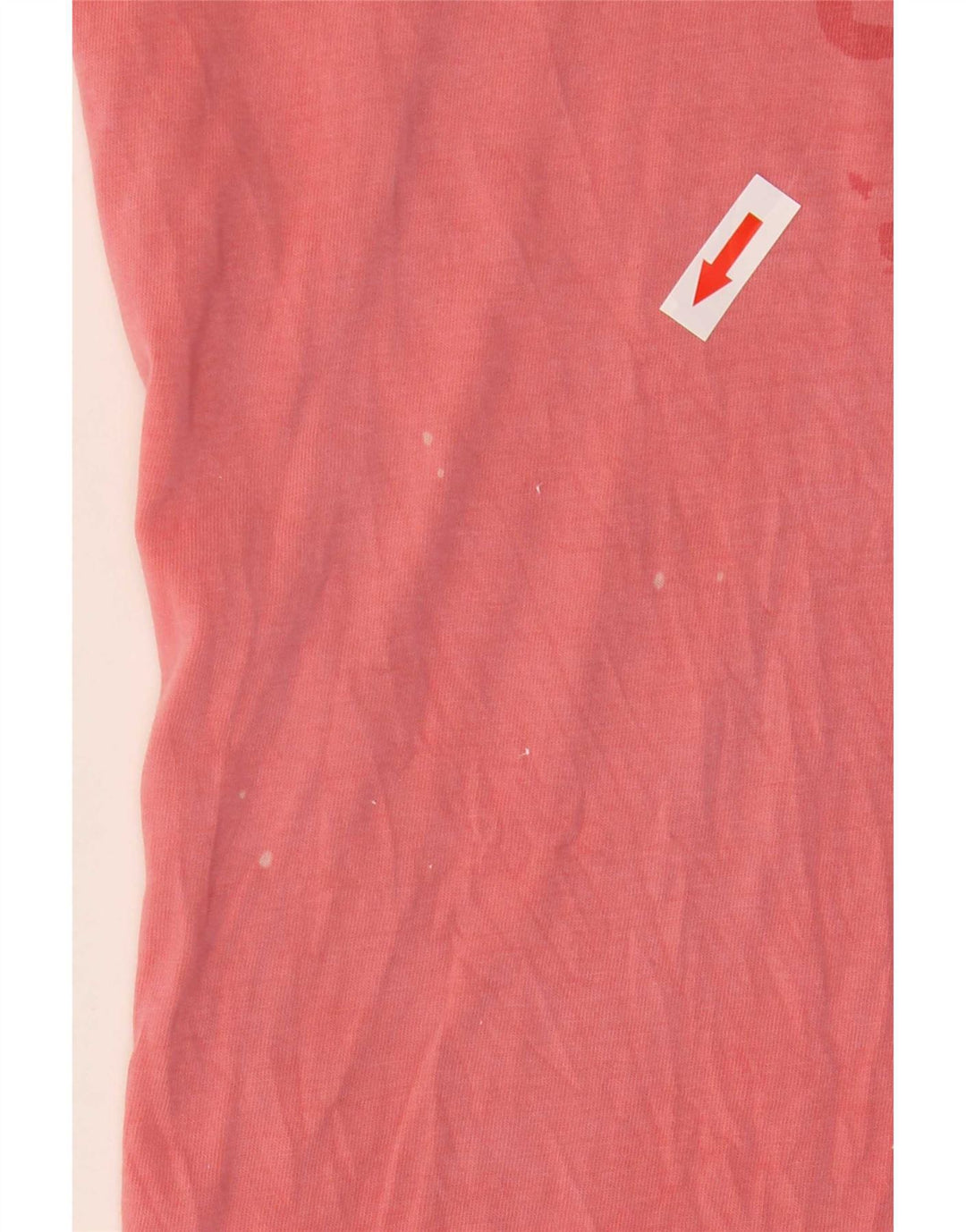 Diesel Camiseta masculina gráfica Top médio algodão rosa