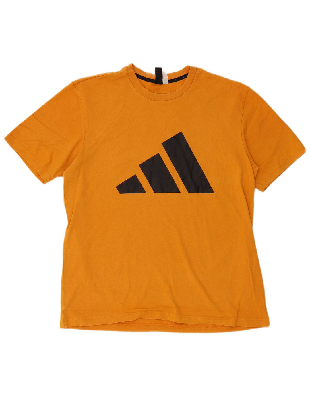 ADIDAS Mens Graphic T-Shirt Top Grande Amarelo