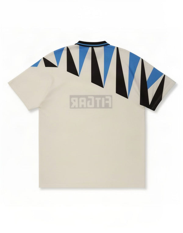Umbro Mens Inter Milan 1991-92 away Camisa de futebol XL Branco Geométrico