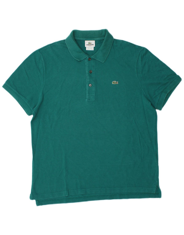 Camisa polo masculina LACOSTE Slim Fit tamanho 5 grande algodão verde