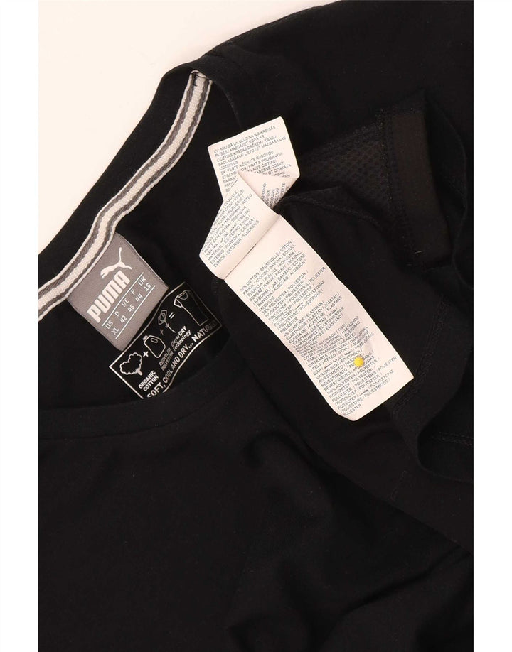 Camiseta feminina Puma UK 16 grande algodão preto