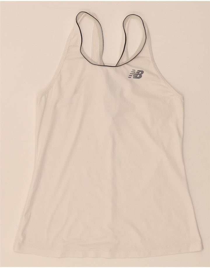 Colete feminino New Balance UK 8 pequeno branco