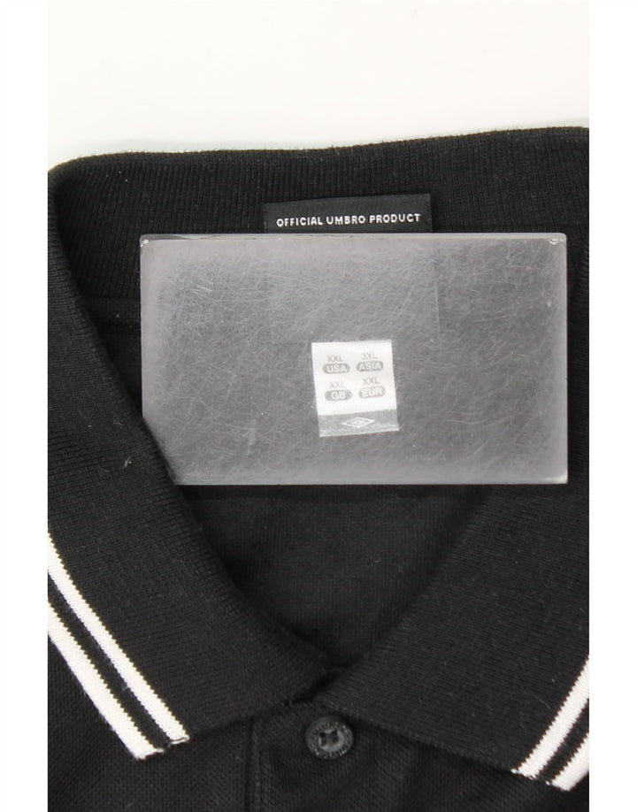 Camisa polo masculina Umbro 2XL poliéster preto