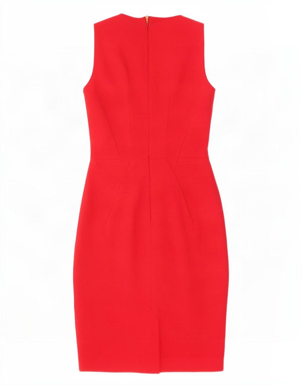 Vestido feminino sem mangas Warehouse UK 6 XS poliamida vermelha