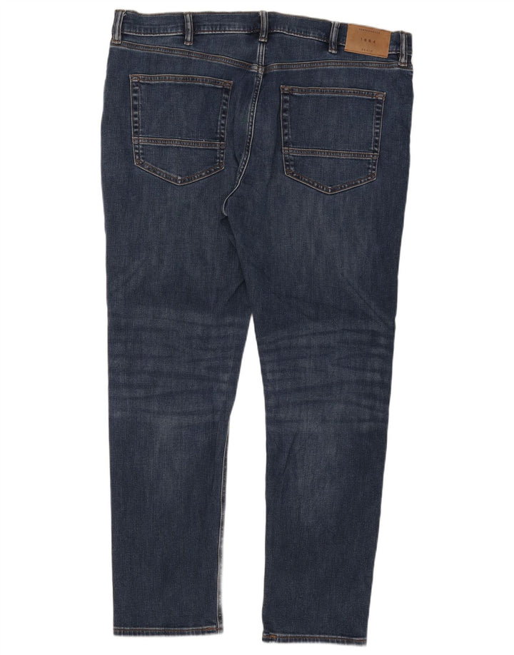 Marks & Spencer Masculino Slim Jeans W40 L31 Azul Algodão