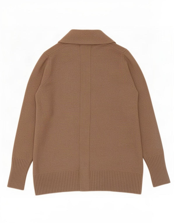 Jigsaw Womens Cardigan Sweater UK 14 Medium Beige Wool
