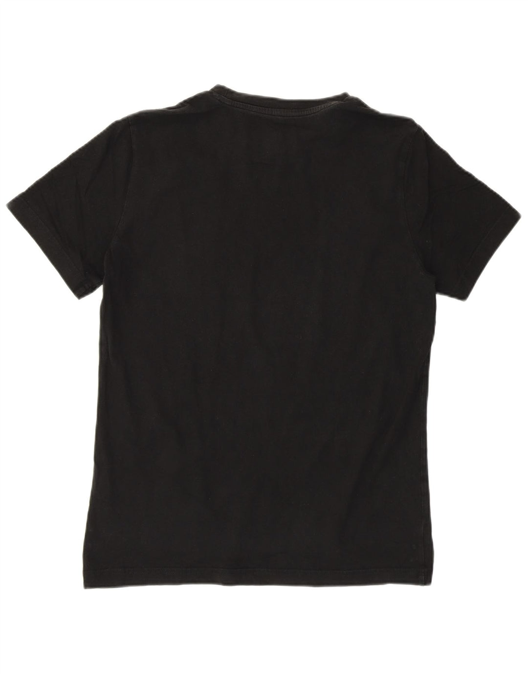 Puma Camiseta masculina gráfica top pequeno algodão listrado preto