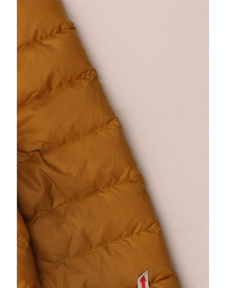 Jaqueta masculina acolchoada com capuz Patagonia UK 38 poliéster amarelo médio