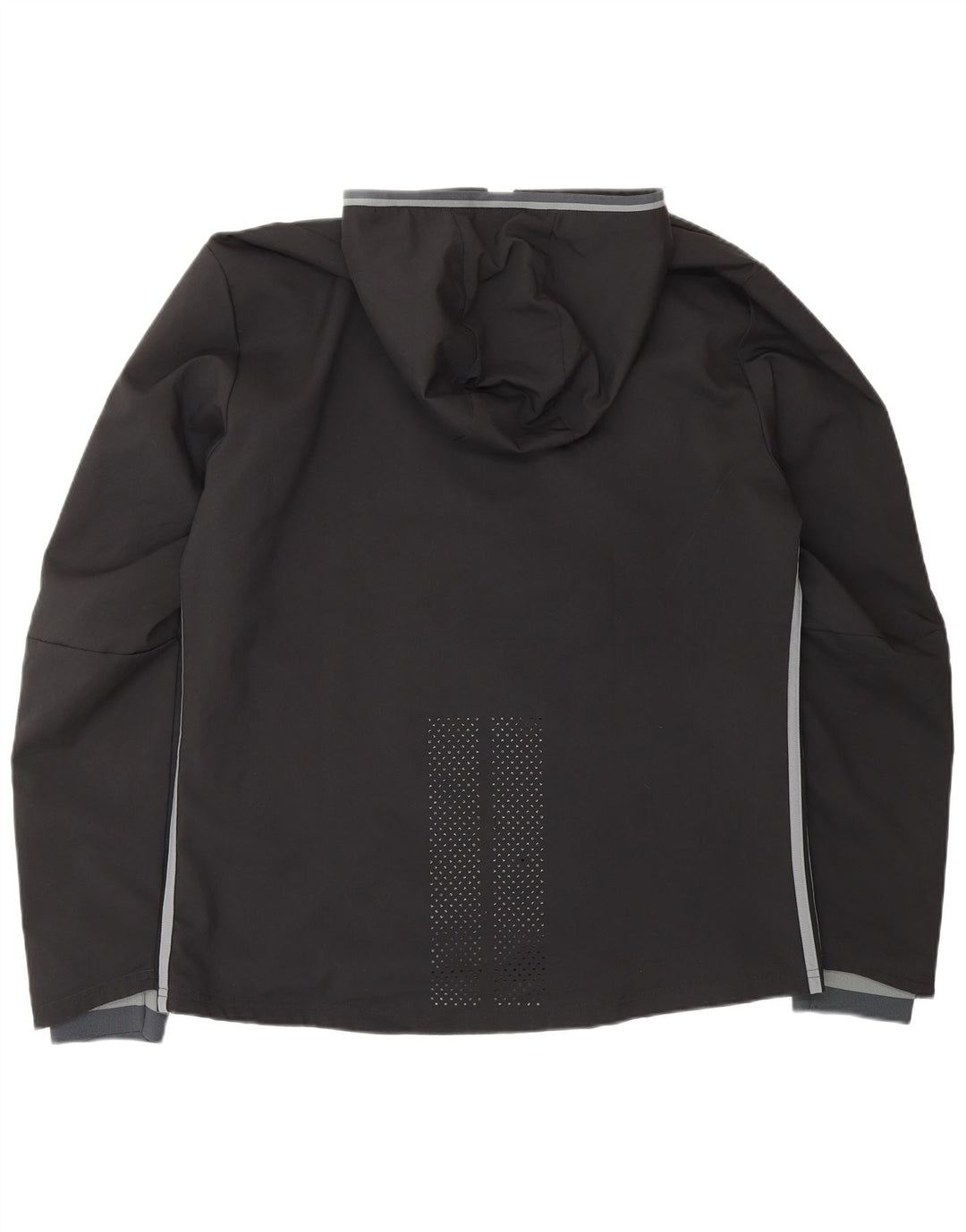 ADIDAS Mens Climacool Hooded Tracksuit Top Jaqueta Grande Poliéster Preto