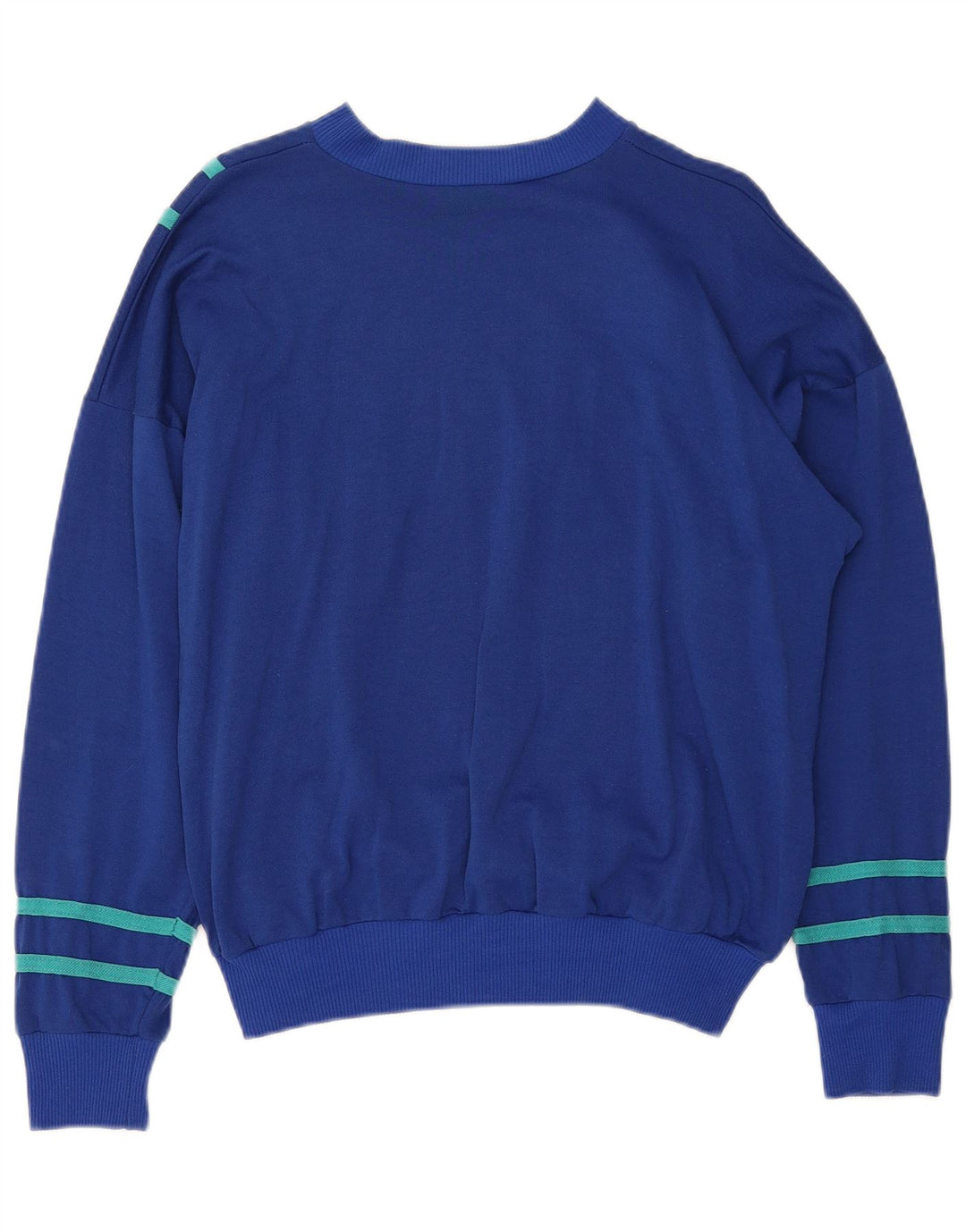 Suéter feminino VINTAGE UK 16 listrado azul grande