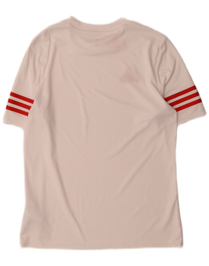 Camiseta Adidas Boys Climalite Top 13-14 Anos XL Branco Poliéster