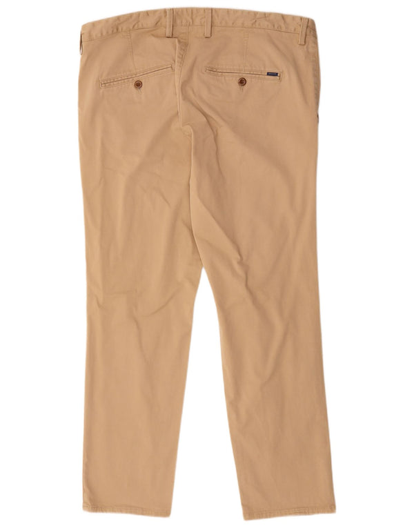 Gant Mens Hallden Slim Chino Calças W38 L30 Algodão Bege