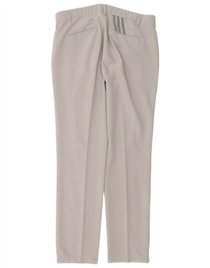 Calça Chino Adidas Masculina Straight W36 L34 Cinza Poliéster