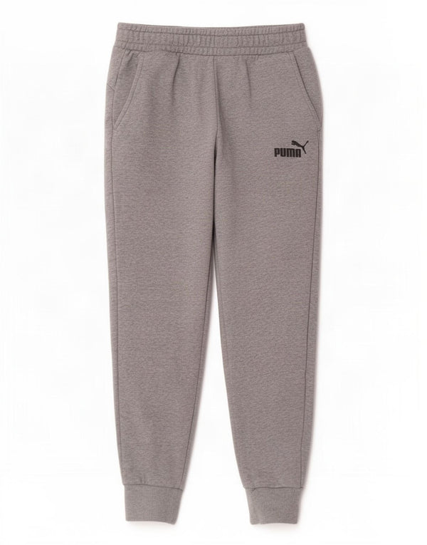 Calça de treino feminina Puma Joggers UK 12 algodão cinza médio