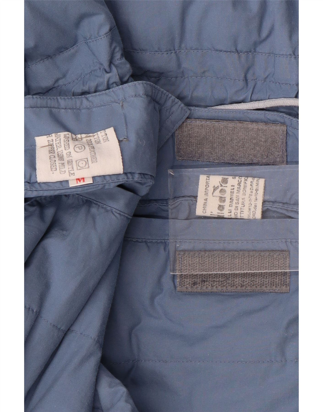 Jaqueta acolchoada reversível masculina DIADORA com ajuste solto Reino Unido 38 algodão azul médio